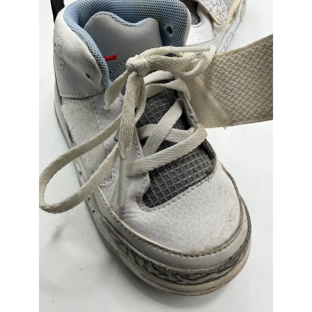 Jordan‎ Son of Mars White Blue 512244-109 Toddler Size 8C Pre-Owned No Box